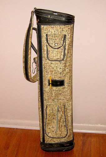 Antique canvas leather golf - canvas,