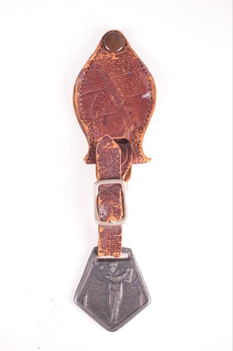 Antique early leather - early, pewter