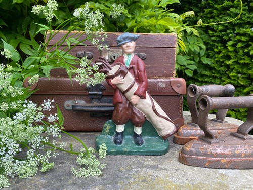 Vintage rustic cast iron golf - vintage,