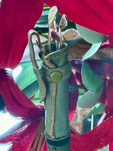 Novelty silver golf club - golf,