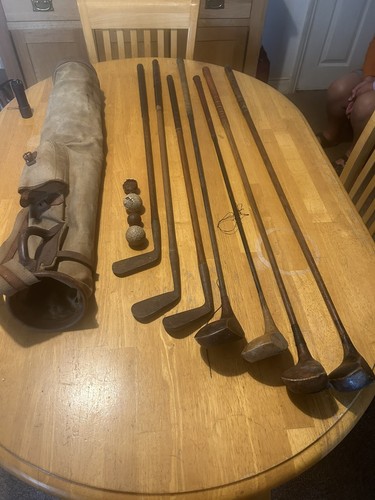 Antique golf clubs - clubs,