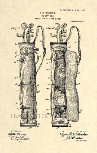 Official golf bag patent - official,