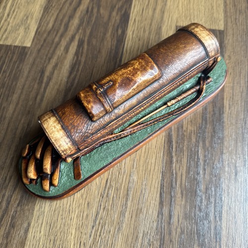 Vintage resin golf bag pencil - golf,